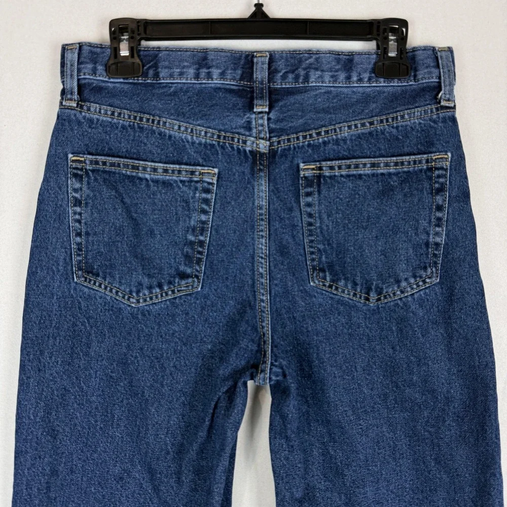 Old‎ Navy Baggy Jeans Boys 16 Blue Dark Wash Relaxed Straight Leg Denim Casual